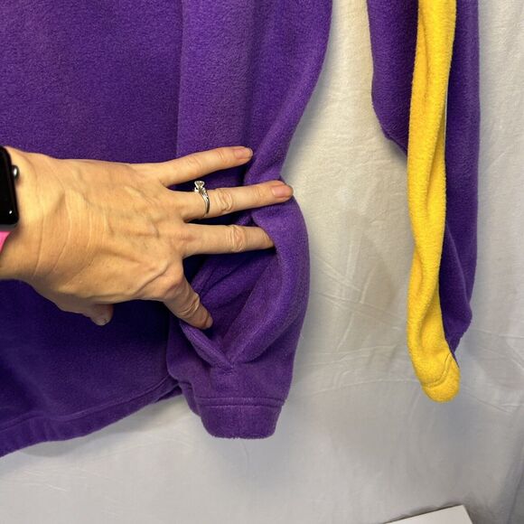 reebok Minnesota Vikings 1/4 Zip Fleece pullover Youth size XL With Pockets - Picture 4 of 11